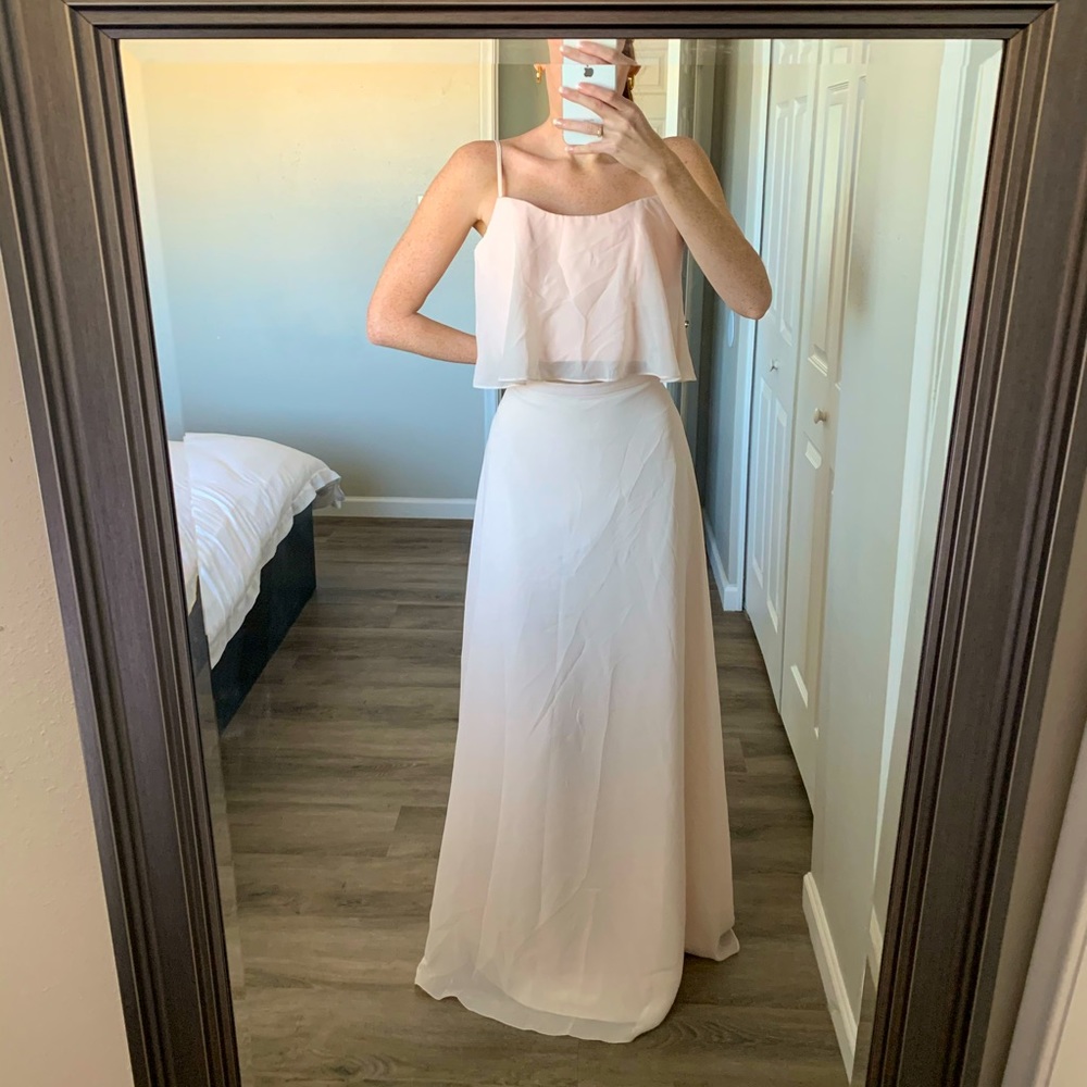 Two piece flowy chiffon set